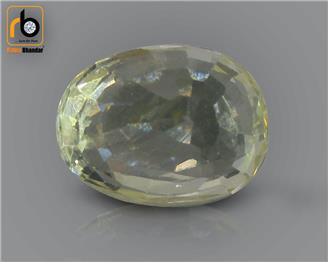 NATURAL UNHEATED UNTREATED  Yellow Sapphire / Pukhraj 3.25 cts. ( 67290 )
